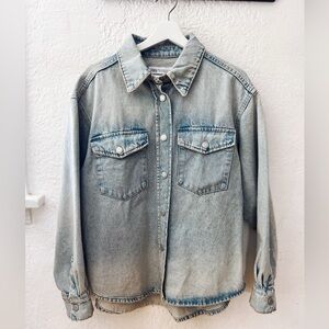 Zara Light Blue Jean Jacket